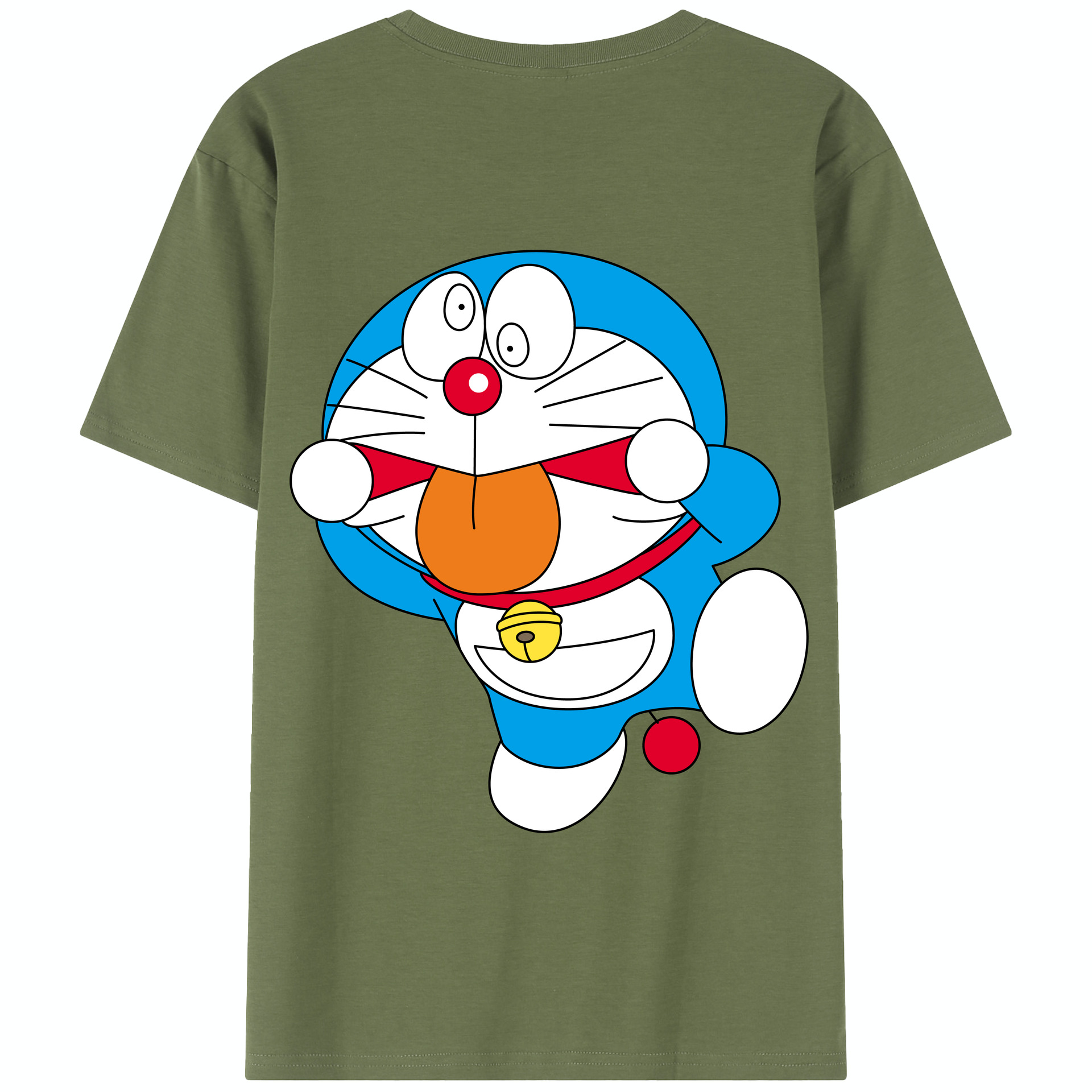 （画像用） ドラえもん Doraemon 綿100％半袖Tシャツ（背面プリント）